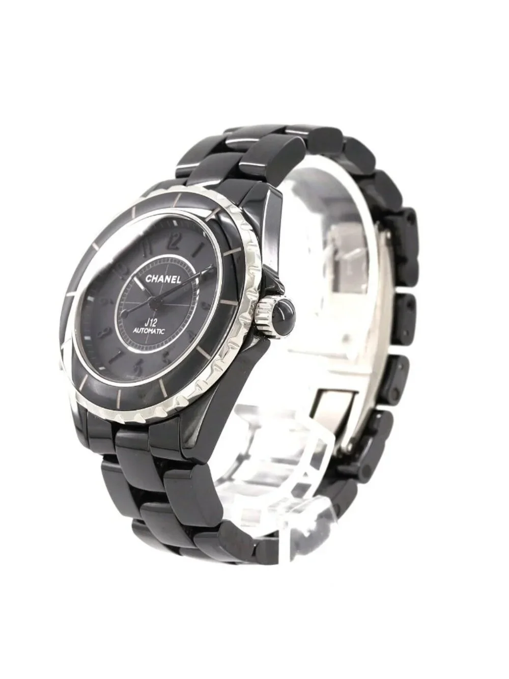 Chanel Intense Black 38 Ceramic Automatic Winding Watch